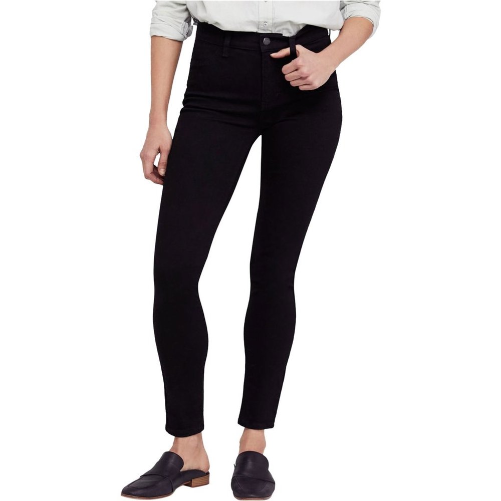 Free People Black Zipper Front Jegging, Sz 31R